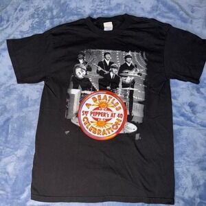 vtg THE BEATLES Sgt Pepper's 40th Anniv Hollywood BowlConcert t-shirt men size m